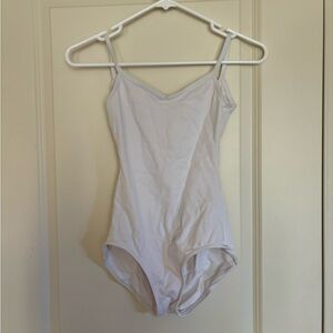 White capezio leotard size S